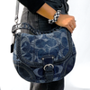 Coach Denim Blue Shoulder Bag