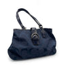 Coach Blue Canvas Shoulder Bag