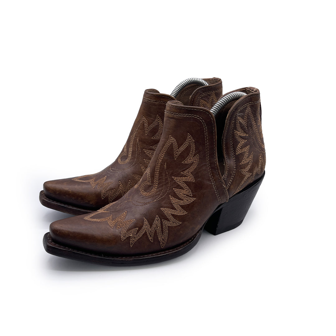 Ariat Women's Brown Leather Ankle Boots, 6 UK