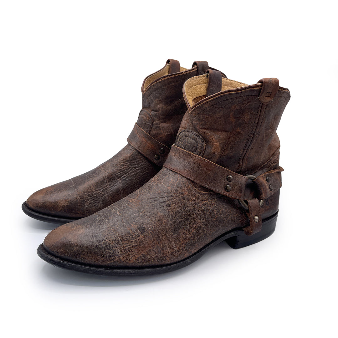 Frye Vintage Women's Brown Leather Western Boots, 8 UK
