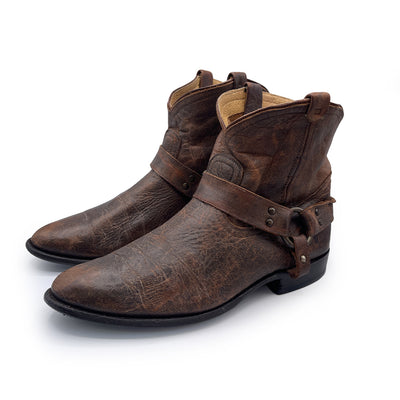 Frye Vintage Women's Brown Leather Western Boots, 8 UK