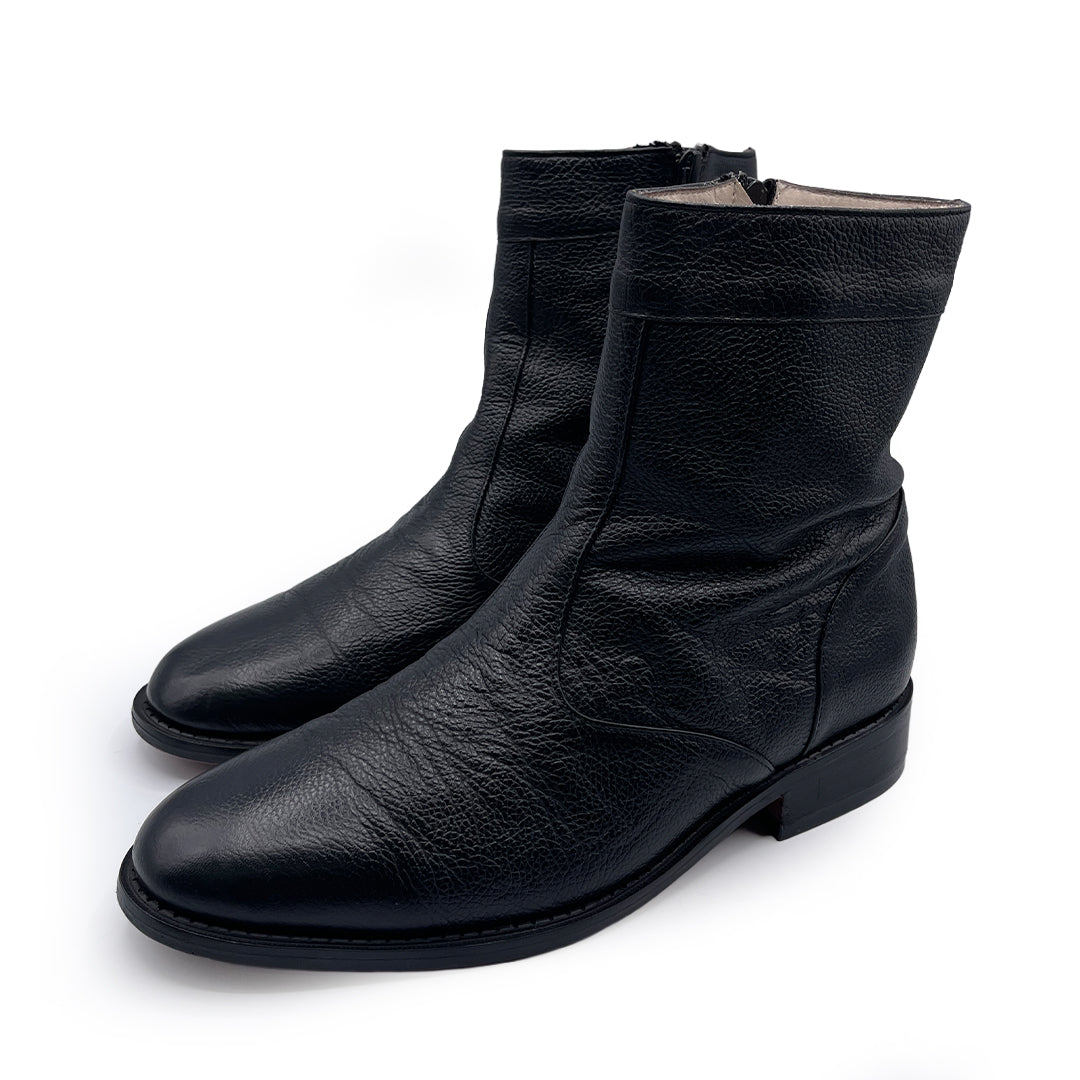 Visconti Vintage Men's Black Leather Ankle Boots, 8.5 UK