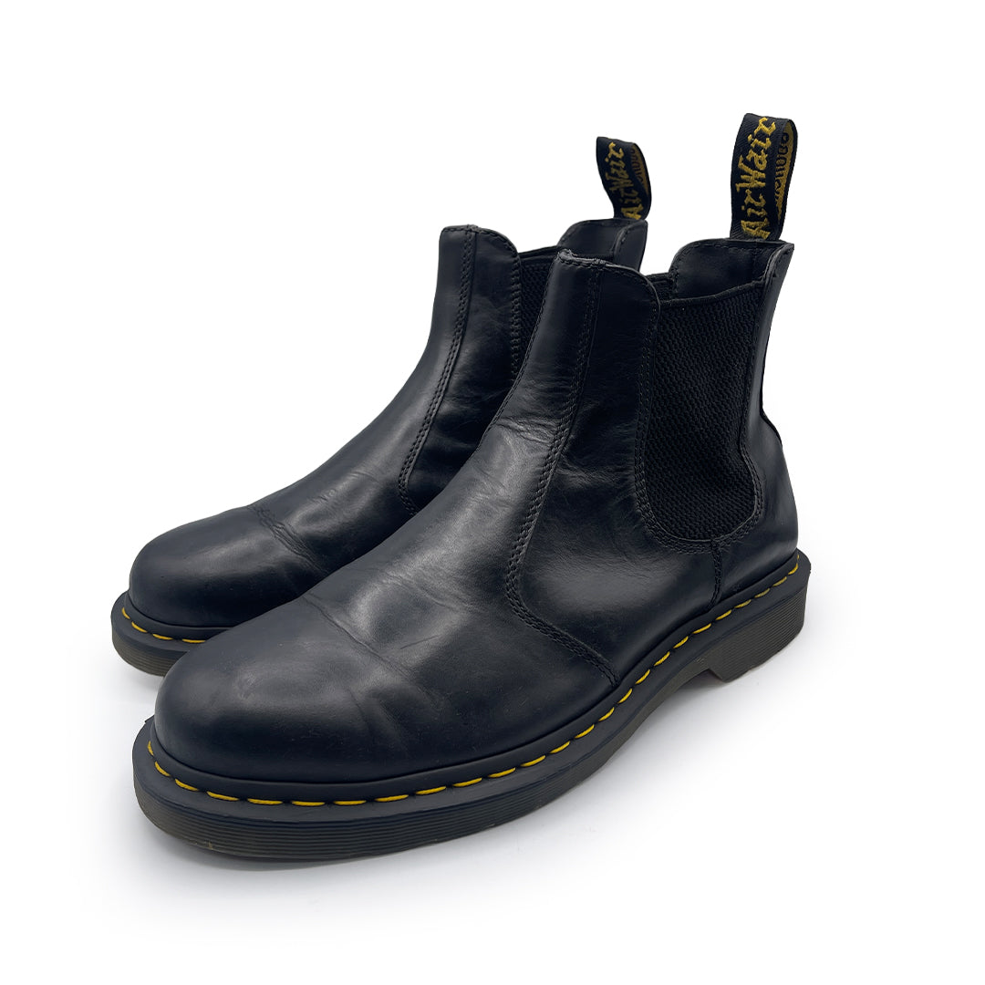 Dr Martens Men's Black Leather Chelsea boots, 10 UK