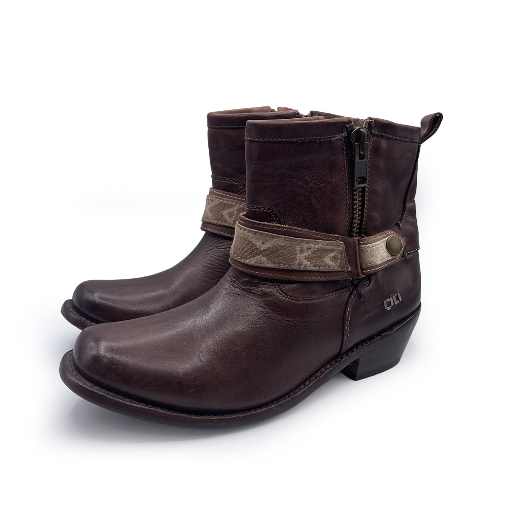 Bed Stu Women's Brown Leather Western Boots, 8 UK