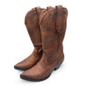 Ariat Women's Brown Leather Cowboy Boots, 5.5 UK