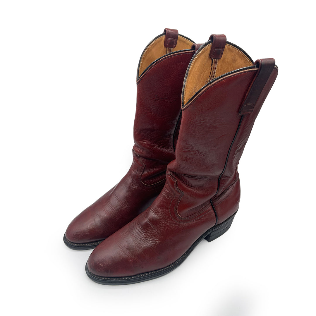 Red Wing Men's Burgundy Leather Boots, 9 UK