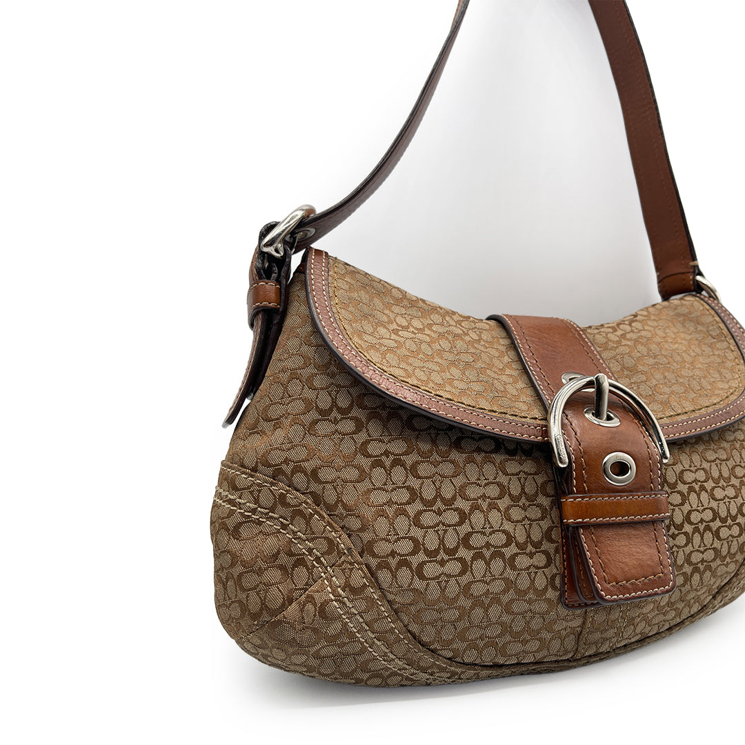Coach Brown Canvas Soho Shoulder Bag