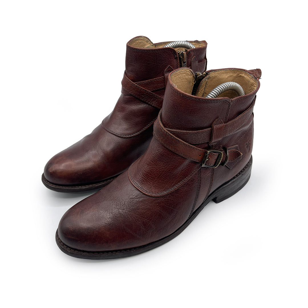 Frye Women's Brown Leather Ankle Boots, 5 UK