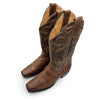 JB Dillon Women's Brown Leather Cowboy Boots, 4 UK