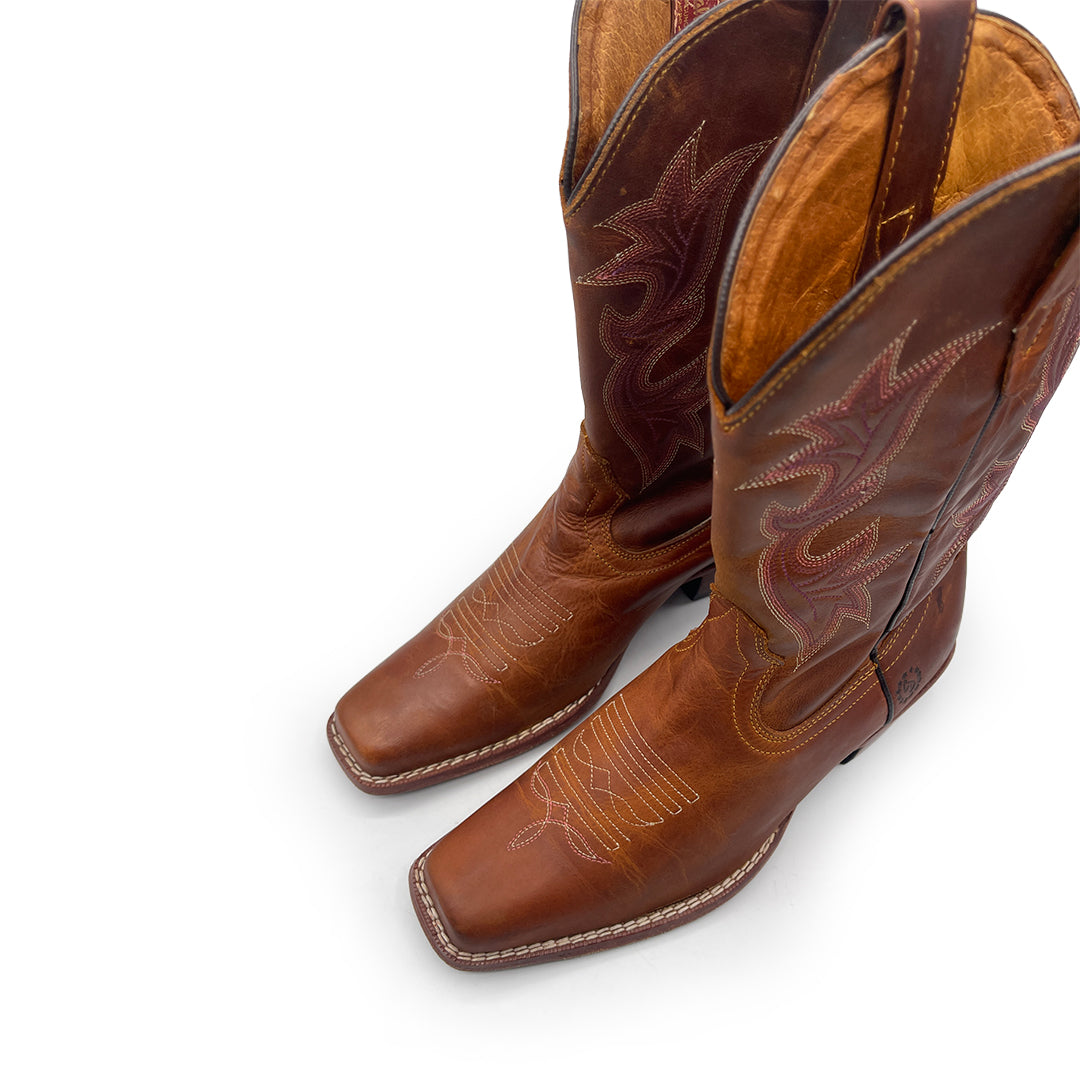 Caballo Dorado Women's Brown Leather Boots, 5 UK