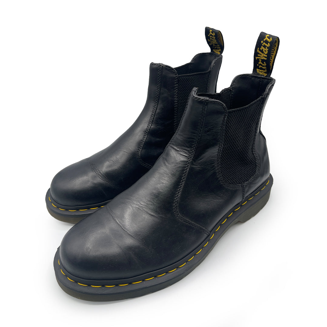 Dr Martens Men's Black Leather Chelsea boots, 10 UK