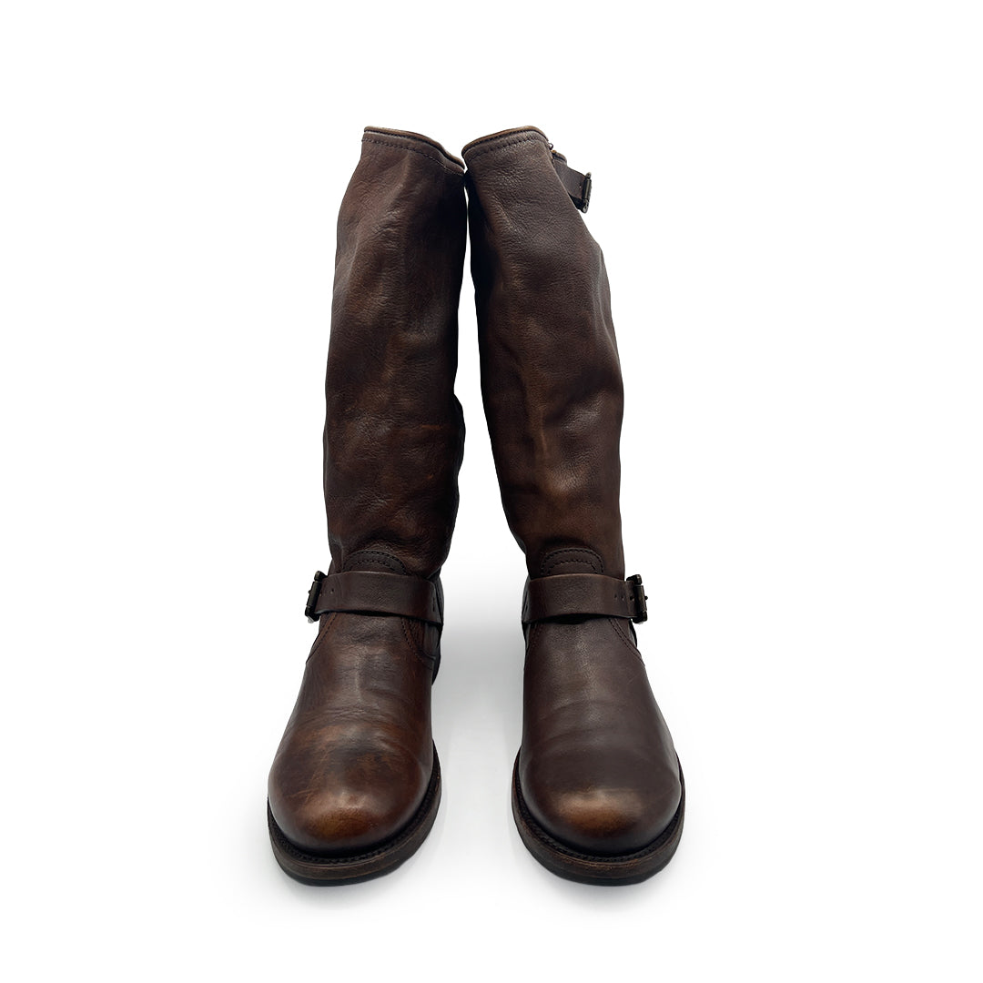 Frye Women's Brown Leather Knee High Boots, 9 UK