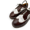 Dr Martens Women's Brown and White Leather Brogues, 6 UK