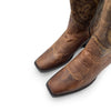 JB Dillon Women's Brown Leather Cowboy Boots, 4 UK