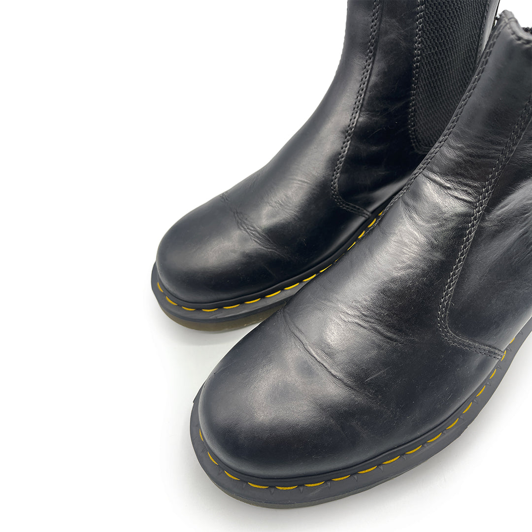 Dr Martens Men's Black Leather Chelsea boots, 10 UK