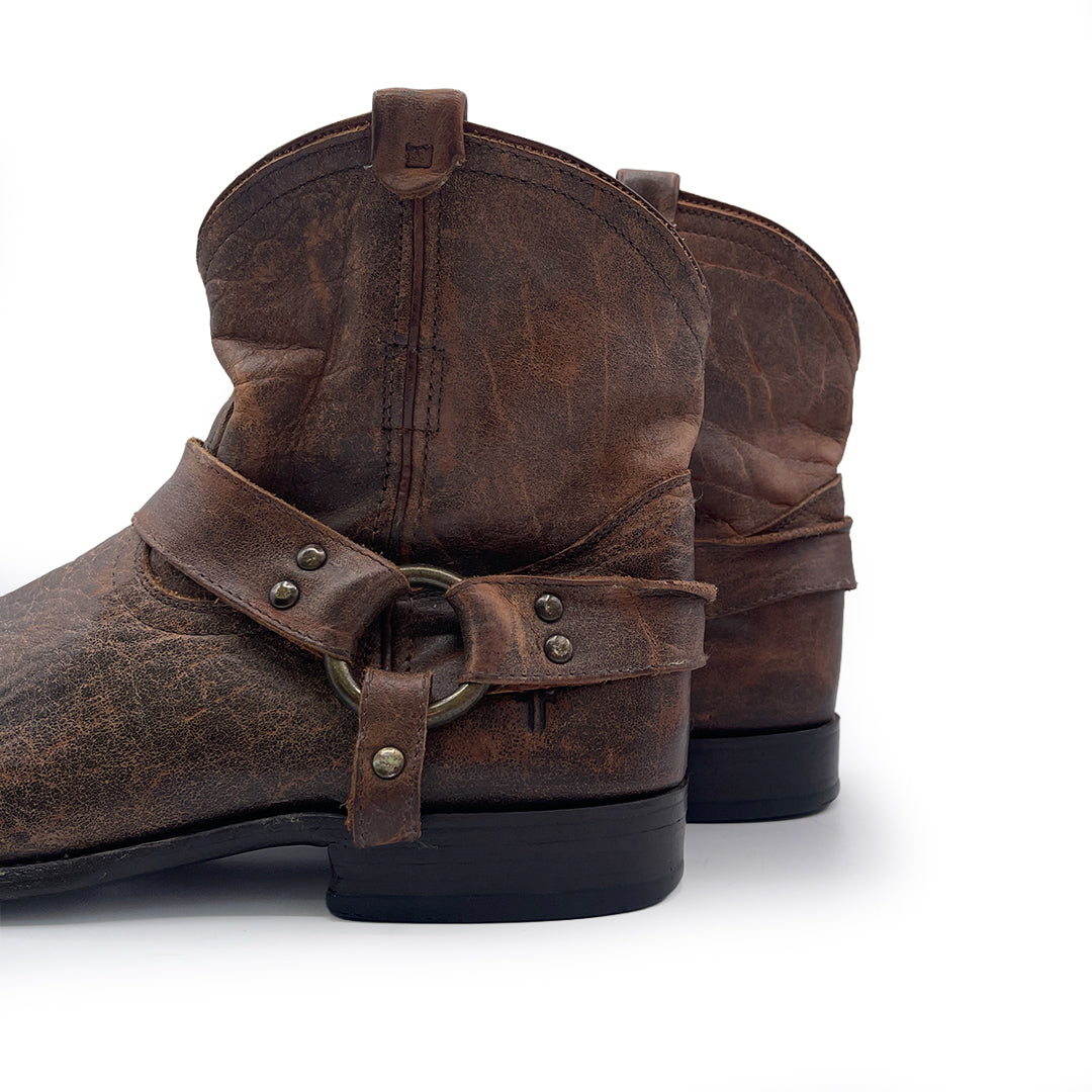 Frye Vintage Women's Brown Leather Western Boots, 8 UK