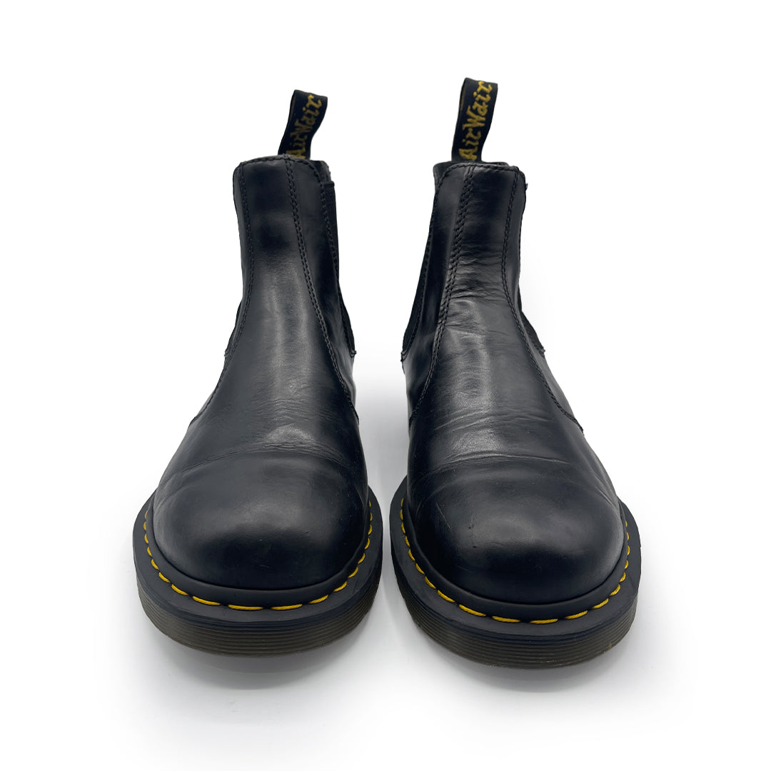 Dr Martens Men's Black Leather Chelsea boots, 10 UK