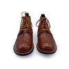 Stacy Adams Men's Brown Leather Anaconda Print Boots, 8 UK