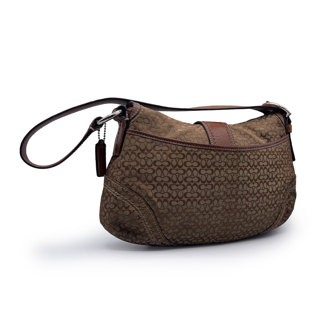 Coach Brown Canvas Soho Shoulder Bag
