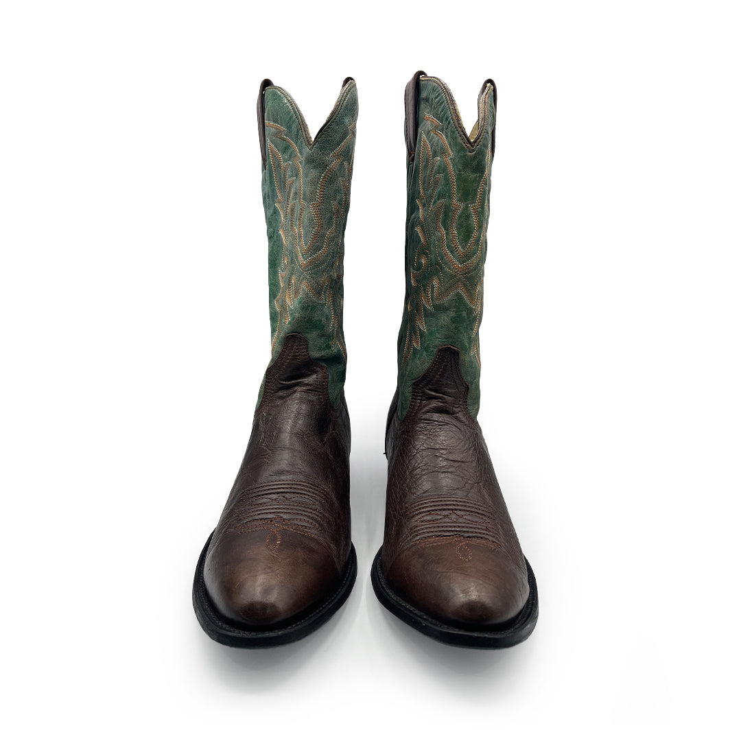 Stetson Men's Teal Leather Cowboy Boots, 11 UK