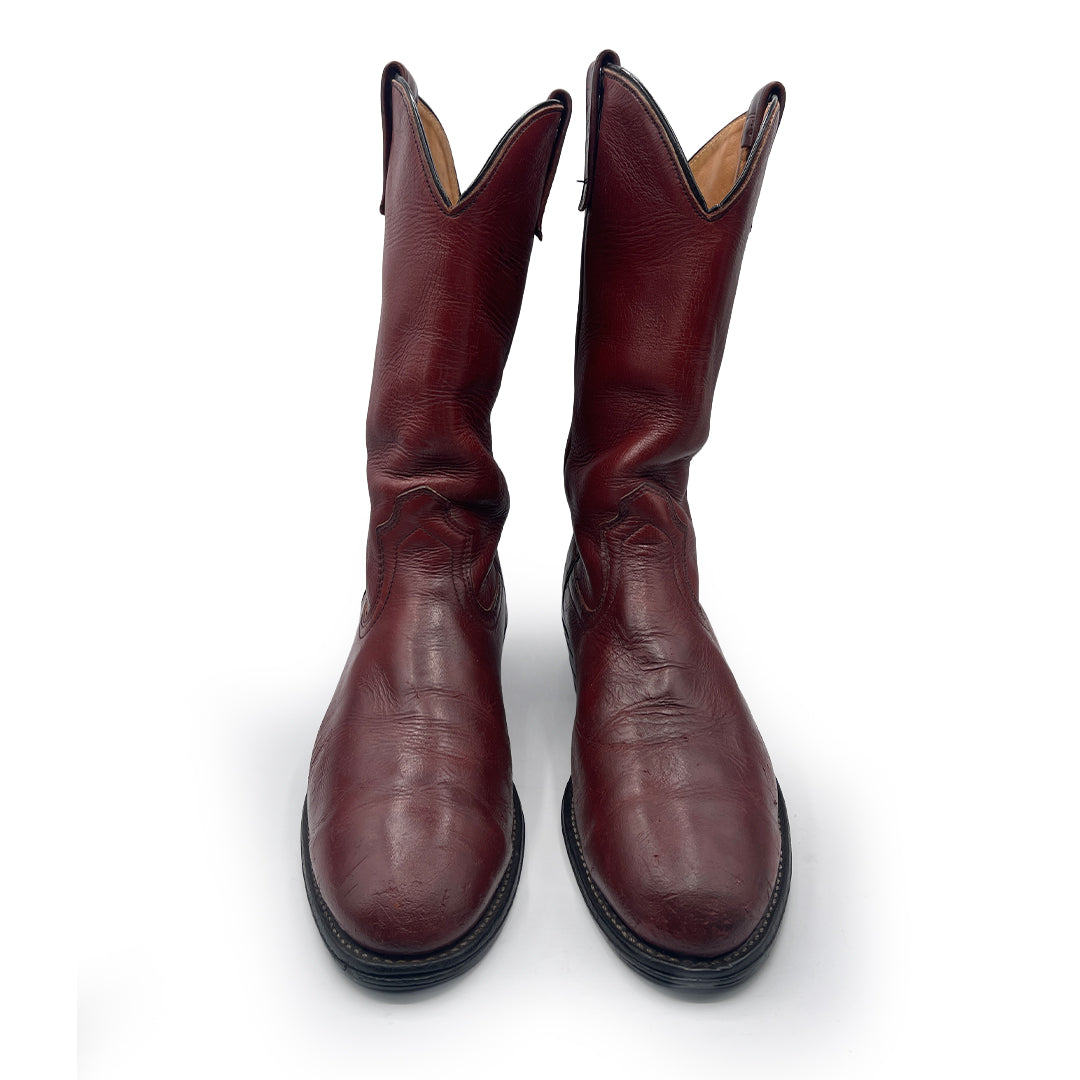 Red Wing Men's Burgundy Leather Boots, 9 UK