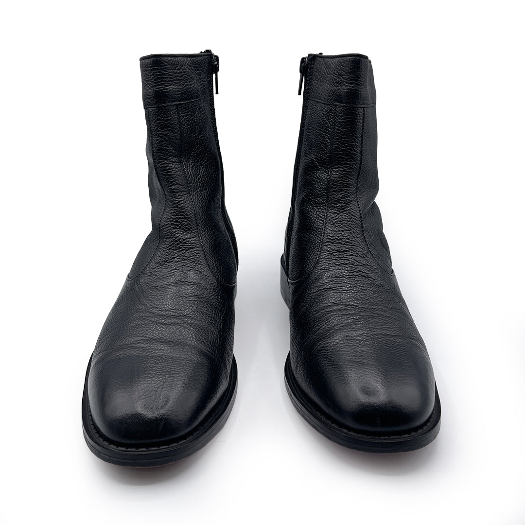 Visconti Vintage Men's Black Leather Ankle Boots, 8.5 UK