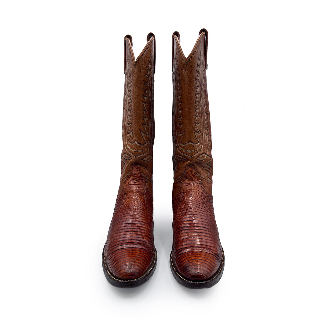Dan Post Women's Brown Leather Cowboy Boots, 5 UK