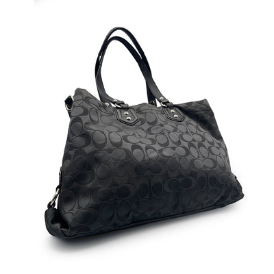 Coach Black Canvas Shoulder Bag