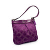 Coach Purple Canvas Shoulder Bag