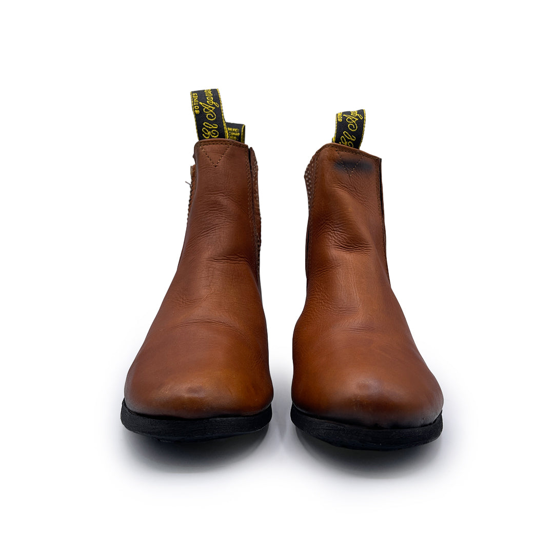 Agavero Women's Brown Leather Ankle Boots, 5.5 UK