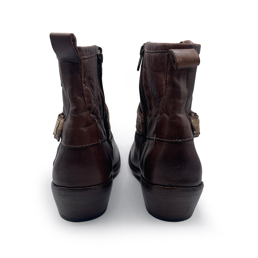 Bed Stu Women's Brown Leather Western Boots, 8 UK