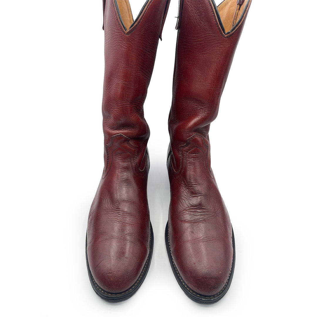 Red Wing Men's Burgundy Leather Boots, 9 UK