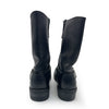 Chopper Men's Black Leather Square Toe Boots, 11 UK