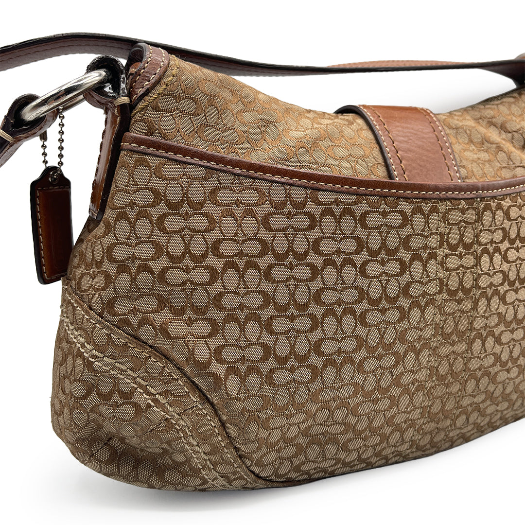 Coach Brown Canvas Soho Shoulder Bag