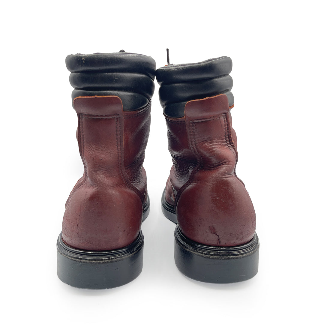 Red Wing Men's Burgundy Leather Boots, 8.5 UK
