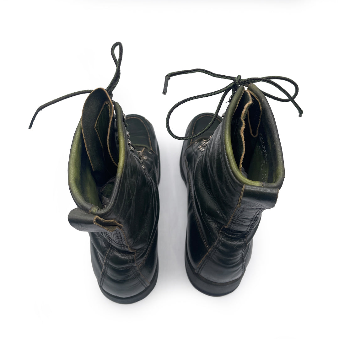 Ted Williams by Sears Men's Green Leather Active Boots, 7.5 UK