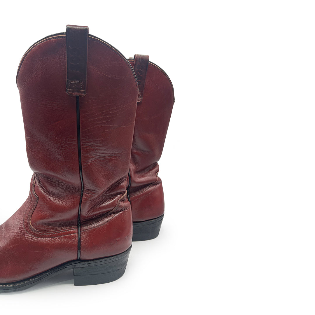 Red Wing Men's Burgundy Leather Boots, 9 UK