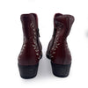 Sterling River Women's Burgundy Leather Ankle Boots, 8 UK