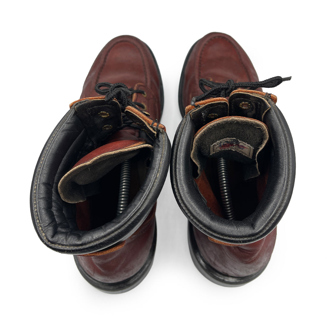 Red Wing Men's Burgundy Leather Boots, 8.5 UK