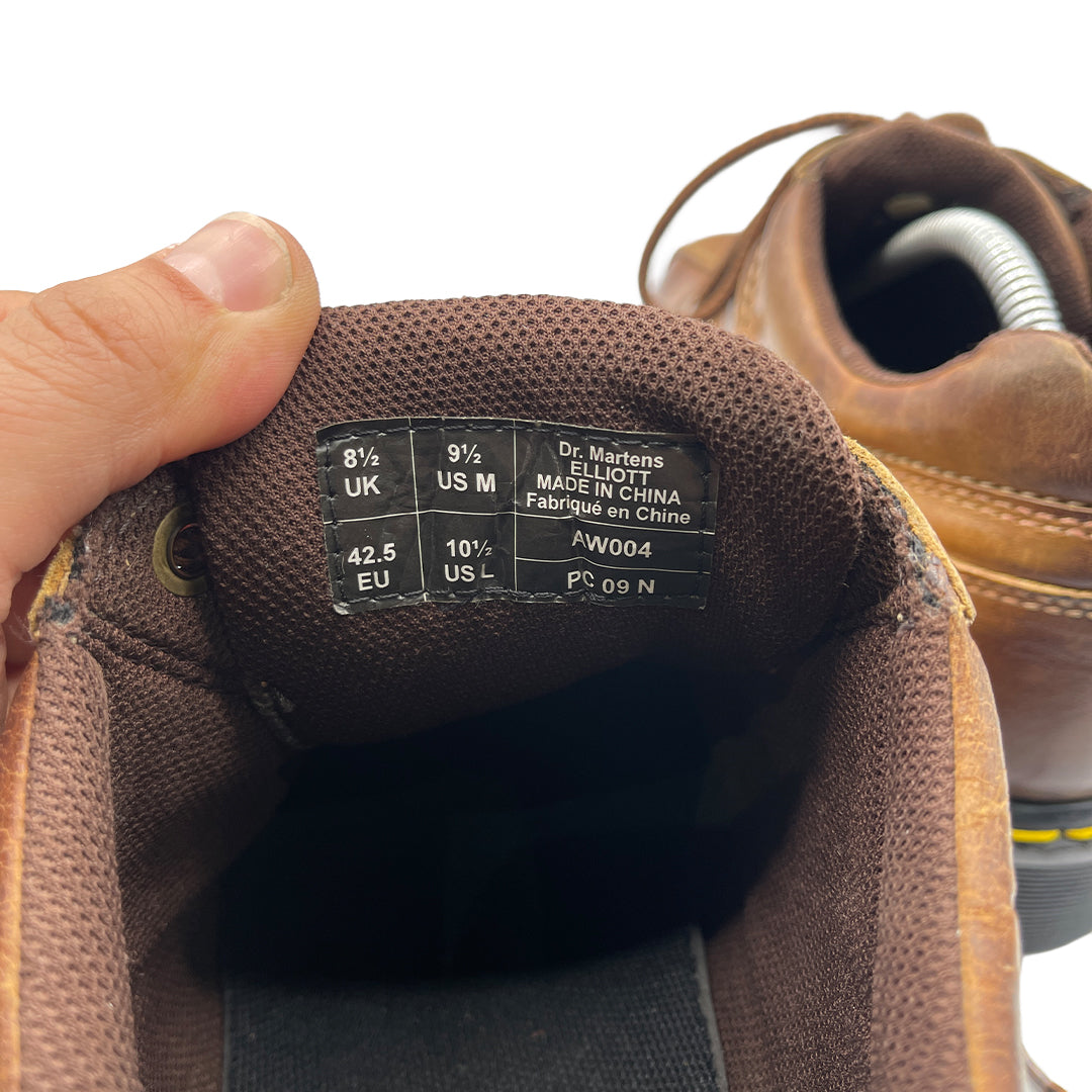 Dr Martens Men's Brown Leather Shoes, 8.5 UK