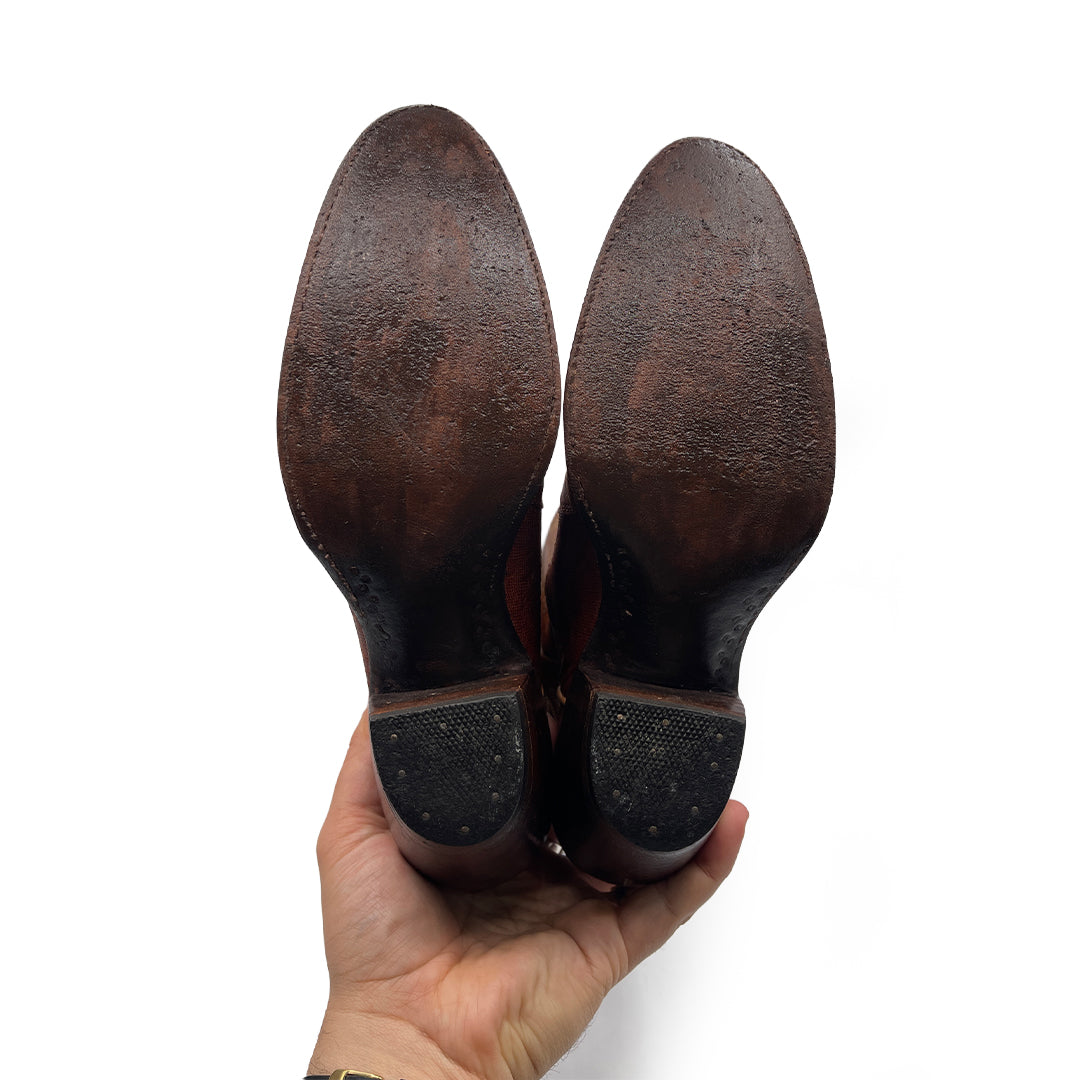 Dan Post Women's Brown Leather Cowboy Boots, 5 UK