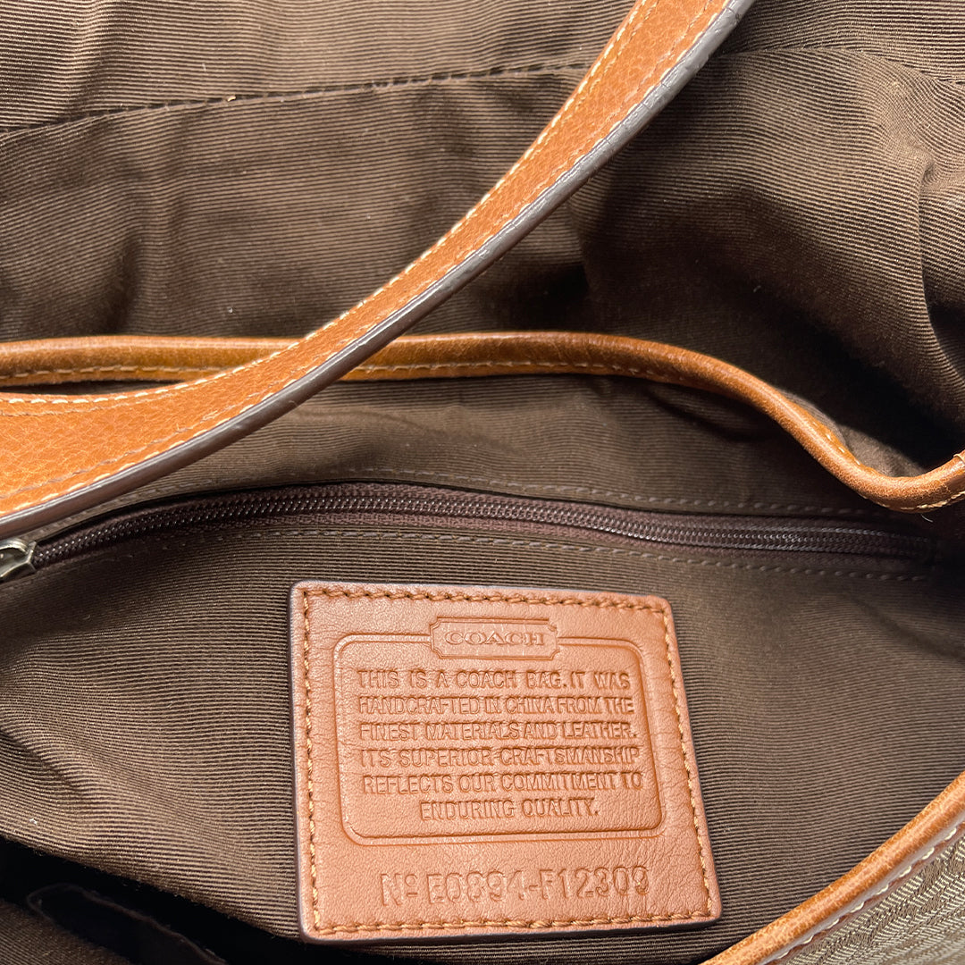 Coach Brown Canvas Soho Shoulder Bag