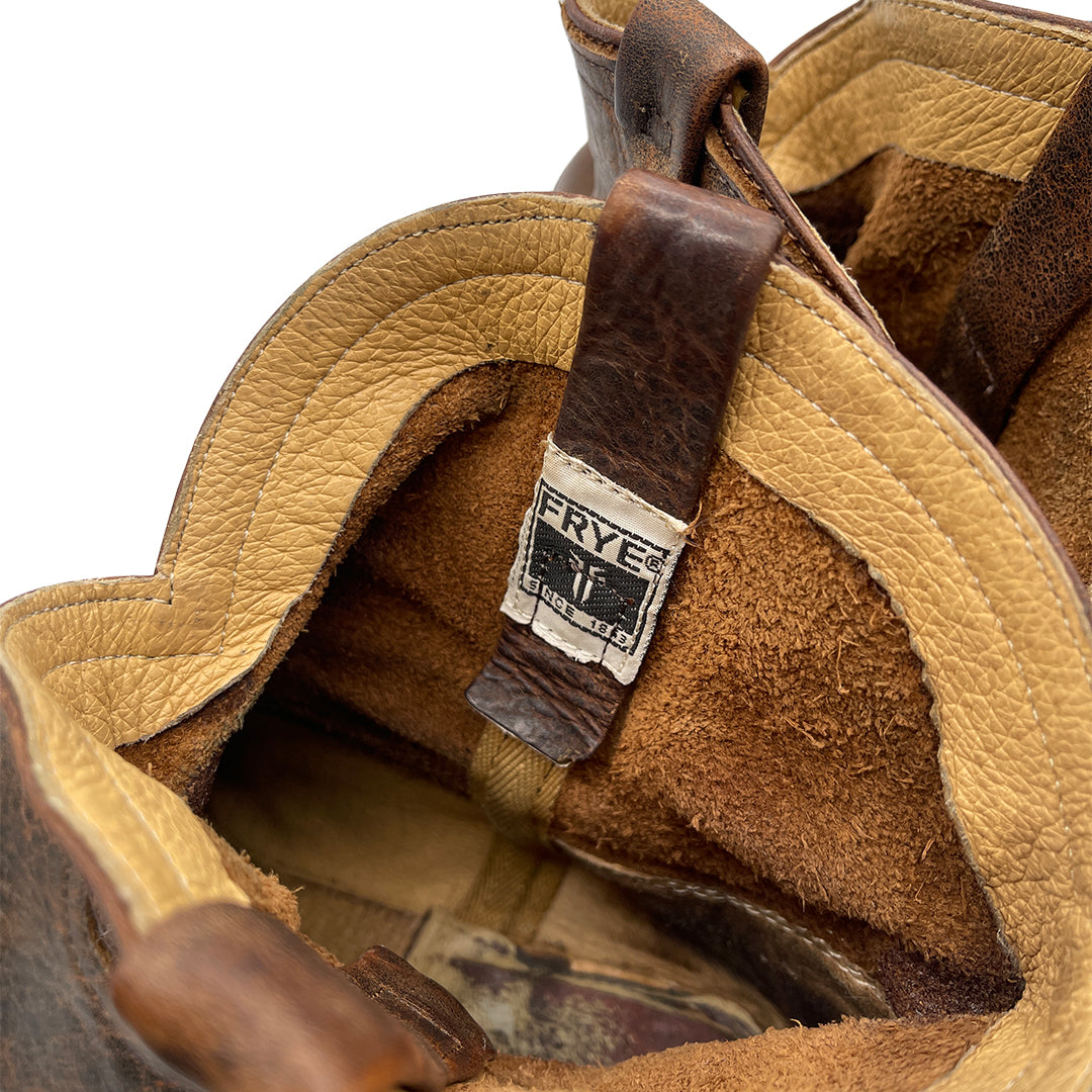 Frye Vintage Women's Brown Leather Western Boots, 8 UK