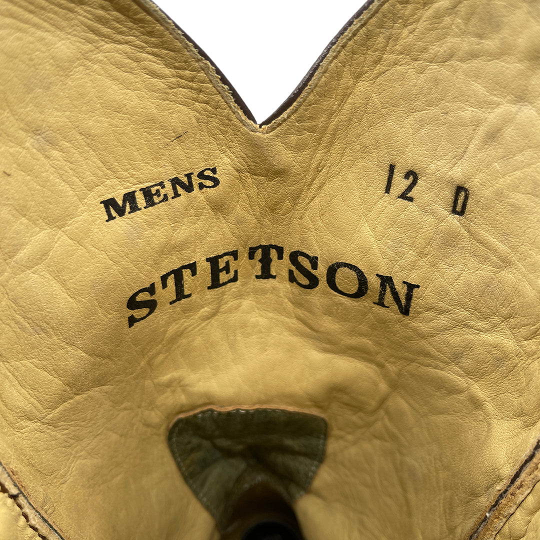 Stetson Men's Teal Leather Cowboy Boots, 11 UK