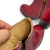 Bed Stu Women's Red Leather Ankle Boots, 5.5 UK