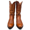 Ammons Vintage Men's Brown Leather Cowboy Boots, 8.5 UK