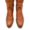Ammons Vintage Men's Brown Leather Cowboy Boots, 8.5 UK