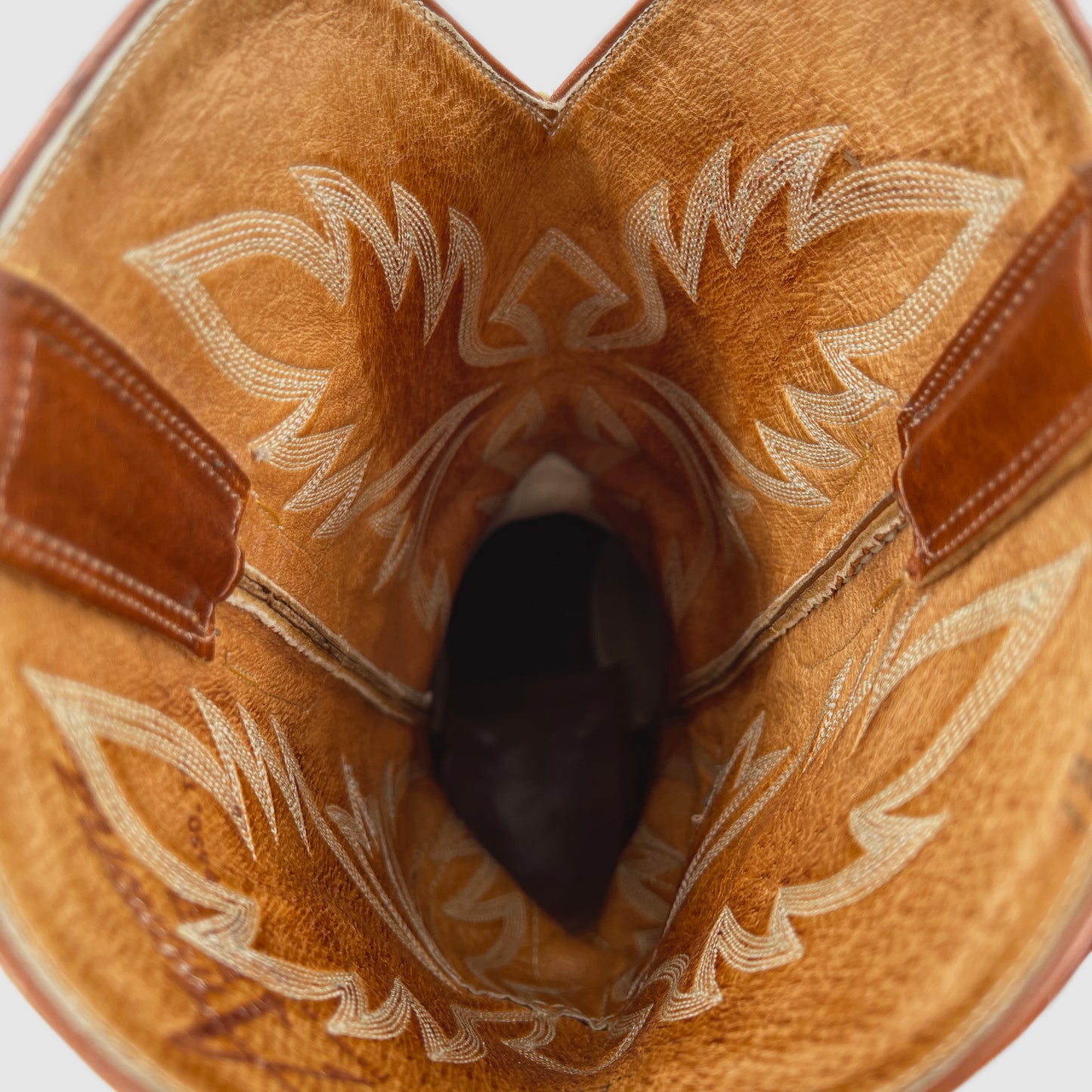 Ammons Vintage Men's Brown Leather Cowboy Boots, 8.5 UK