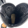 Vintage Men's Black Leather Cowboy Boots, 8.5 UK
