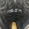 Vintage Men's Black Leather Cowboy Boots, 8.5 UK